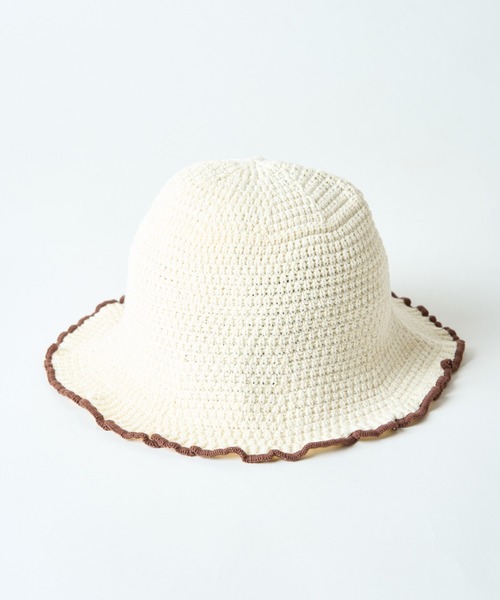 WEGO(ウィゴー)の「WEGO/パイピングニットハット(ハット・レディース・オフホワイト/ブラック/サックスブルー・FREE)」の15枚目の写真