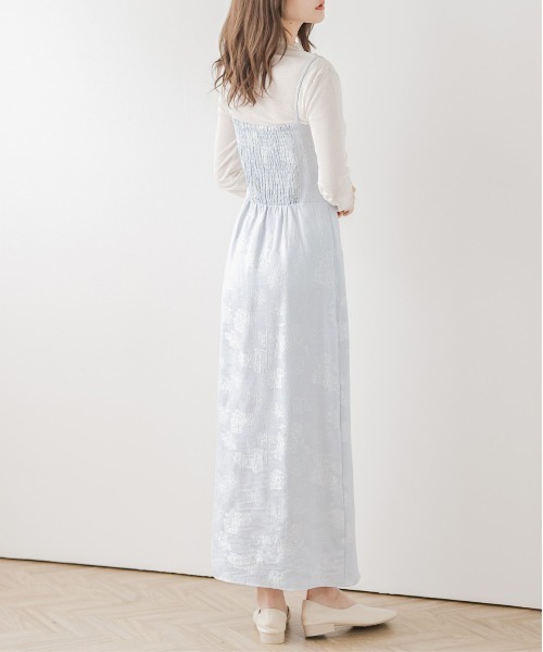 AMELY（エミリー）の「花柄ワンピース（ワンピース・レディース・ベージュ/ネイビー/ブルー・M/L）」の16枚目の写真