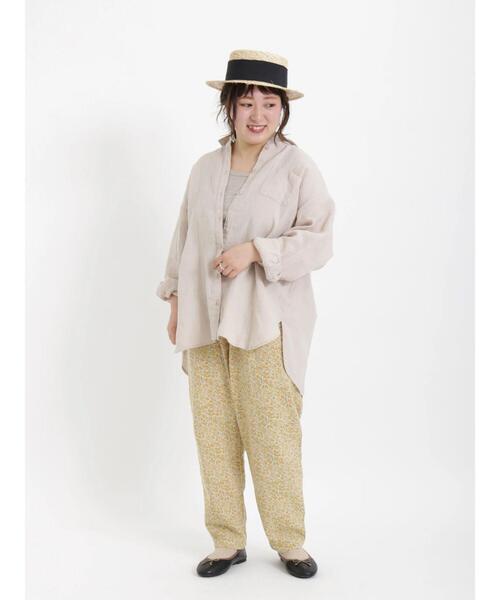 Samansa Mos2（サマンサ モスモス）の「柄アソートテーパードパンツ（その他パンツ・レディース・カーキ/イエロー/ベージュ・ﾌﾘ-）」の6枚目の写真