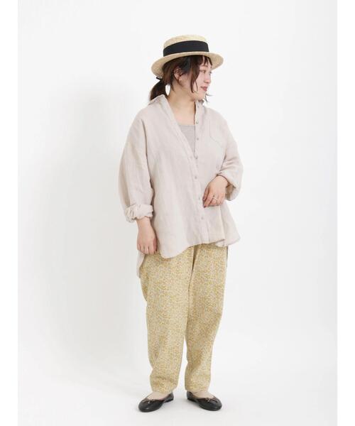 Samansa Mos2（サマンサ モスモス）の「柄アソートテーパードパンツ（その他パンツ・レディース・カーキ/イエロー/ベージュ・ﾌﾘ-）」の7枚目の写真