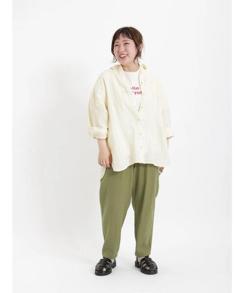 Samansa Mos2（サマンサ モスモス）の「柄アソートテーパードパンツ（その他パンツ・レディース・カーキ/イエロー/ベージュ・ﾌﾘ-）」の8枚目の写真