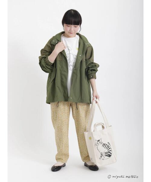 Samansa Mos2（サマンサ モスモス）の「柄アソートテーパードパンツ（その他パンツ・レディース・カーキ/イエロー/ベージュ・ﾌﾘ-）」の11枚目の写真