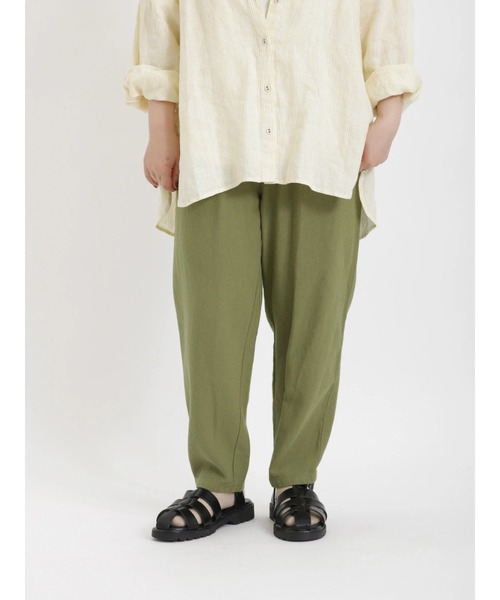 Samansa Mos2（サマンサ モスモス）の「柄アソートテーパードパンツ（その他パンツ・レディース・カーキ/イエロー/ベージュ・ﾌﾘ-）」の2枚目の写真