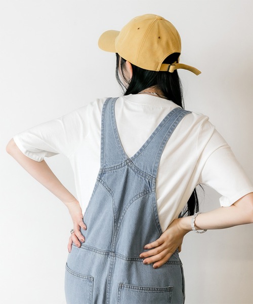 atONE（アットワン）の「atONE 大人カジュアルデニムサロペット（サロペット/オーバーオール・レディース・ネイビー/ライトブルー/ダークネイビー/ブルー/グレー系その他6・LL/4L/L/3L/M）」の7枚目の写真