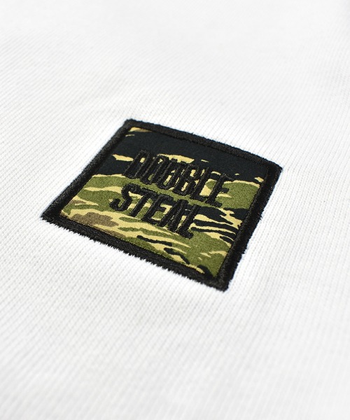 DOUBLE STEAL(ダブルスティール)の「カモパッチ Tシャツ(Tシャツ/カットソー・メンズ・ホワイト/ブラック/グレー/ライトベージュ/グレイッシュブルー・MEDIUM/LARGE/X-LARGE/XX-LARGE)」の6枚目の写真