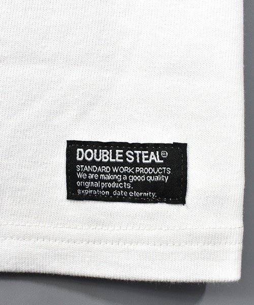 DOUBLE STEAL(ダブルスティール)の「カモパッチ Tシャツ(Tシャツ/カットソー・メンズ・ホワイト/ブラック/グレー/ライトベージュ/グレイッシュブルー・MEDIUM/LARGE/X-LARGE/XX-LARGE)」の9枚目の写真