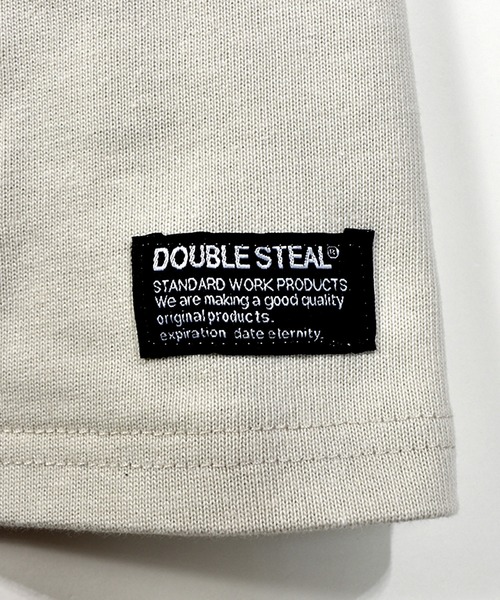 DOUBLE STEAL(ダブルスティール)の「カモパッチ Tシャツ(Tシャツ/カットソー・メンズ・ホワイト/ブラック/グレー/ライトベージュ/グレイッシュブルー・MEDIUM/LARGE/X-LARGE/XX-LARGE)」の11枚目の写真