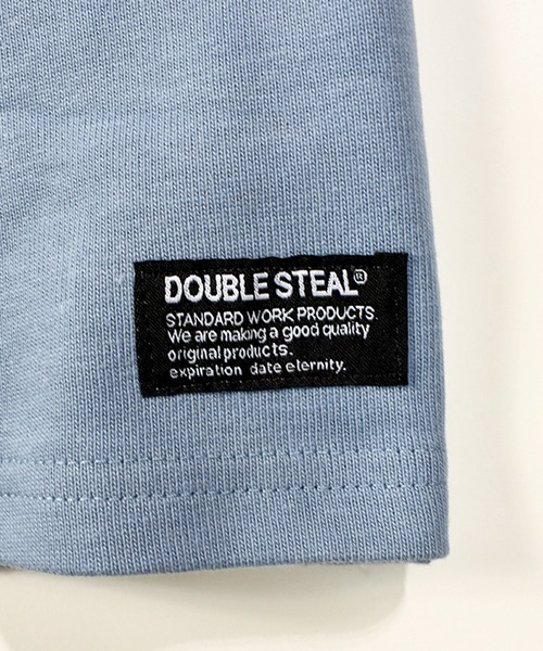 DOUBLE STEAL(ダブルスティール)の「カモパッチ Tシャツ(Tシャツ/カットソー・メンズ・ホワイト/ブラック/グレー/ライトベージュ/グレイッシュブルー・MEDIUM/LARGE/X-LARGE/XX-LARGE)」の13枚目の写真