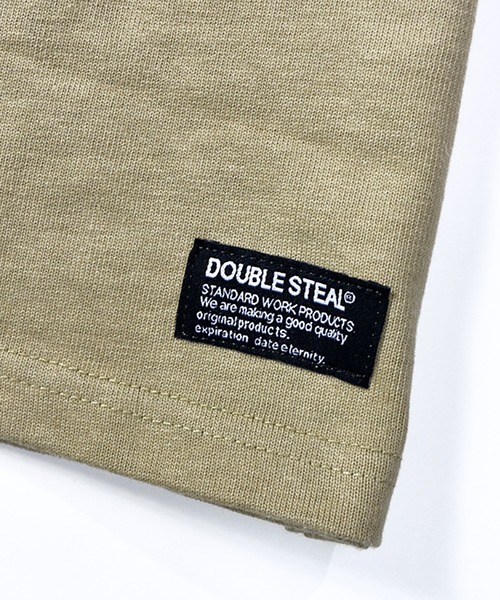DOUBLE STEAL(ダブルスティール)の「カモパッチ Tシャツ(Tシャツ/カットソー・メンズ・ホワイト/ブラック/グレー/ライトベージュ/グレイッシュブルー・MEDIUM/LARGE/X-LARGE/XX-LARGE)」の15枚目の写真