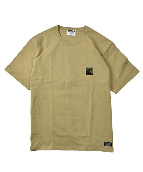 DOUBLE STEAL(ダブルスティール)の「カモパッチ Tシャツ(Tシャツ/カットソー・メンズ・ホワイト/ブラック/グレー/ライトベージュ/グレイッシュブルー・MEDIUM/LARGE/X-LARGE/XX-LARGE)」の7枚目の写真