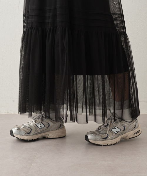 CIAOPANIC TYPY（チャオパニックティピー）の「【インナー付き】チュールキャミワンピース（ワンピース・レディース・ホワイト/ブラック・ONE SIZE）」の20枚目の写真