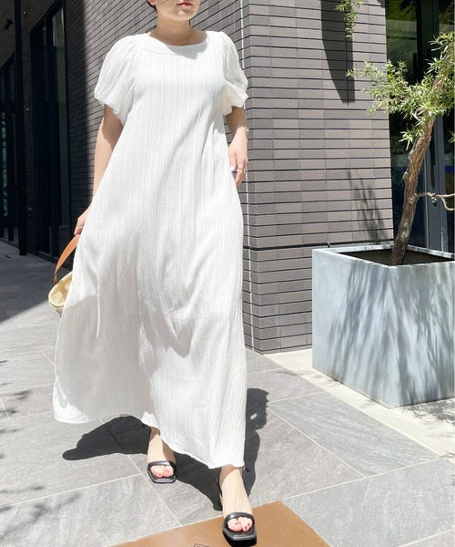 epaバルーンスリーブワンピース　ホワイト バルーンスリーブワンピース White – honono for mom&baby
