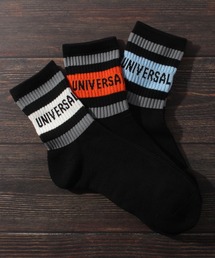 【UNIVERSAL OVERALL/ユニバーサルオーバーオール】3Pソックス リラインソックスクルー/靴下