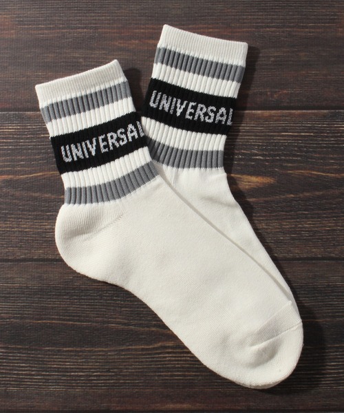 UNIVERSAL OVERALL(ユニバーサルオーバーオール)の「【UNIVERSAL OVERALL/ユニバーサルオーバーオール】3Pソックス リラインソックスクルー/靴下(ソックス/靴下・メンズ・ブラック系/ホワイト系・25-27CM)」の7枚目の写真