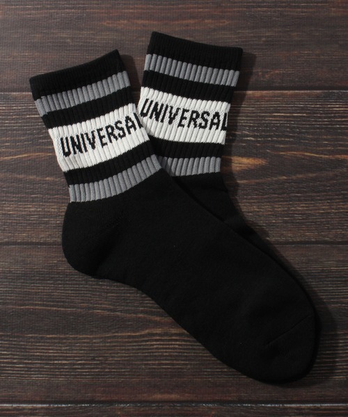 UNIVERSAL OVERALL(ユニバーサルオーバーオール)の「【UNIVERSAL OVERALL/ユニバーサルオーバーオール】3Pソックス リラインソックスクルー/靴下(ソックス/靴下・メンズ・ブラック系/ホワイト系・25-27CM)」の8枚目の写真