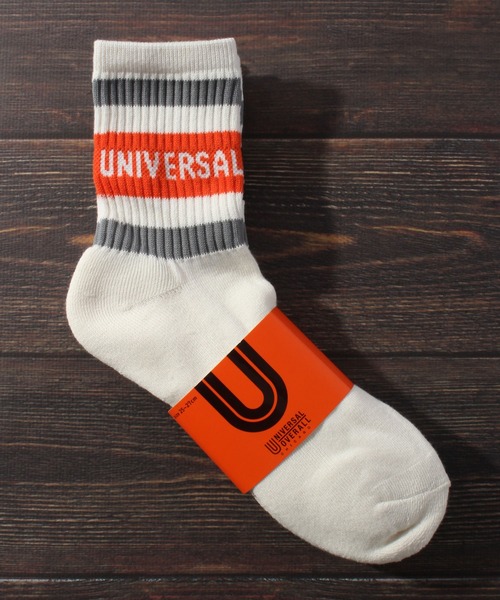 UNIVERSAL OVERALL(ユニバーサルオーバーオール)の「【UNIVERSAL OVERALL/ユニバーサルオーバーオール】3Pソックス リラインソックスクルー/靴下(ソックス/靴下・メンズ・ブラック系/ホワイト系・25-27CM)」の3枚目の写真