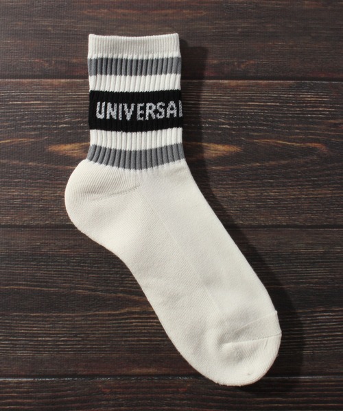 UNIVERSAL OVERALL(ユニバーサルオーバーオール)の「【UNIVERSAL OVERALL/ユニバーサルオーバーオール】3Pソックス リラインソックスクルー/靴下(ソックス/靴下・メンズ・ブラック系/ホワイト系・25-27CM)」の14枚目の写真