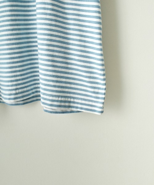 GYMPHLEX（ジムフレックス）の「[GYMPHLEX/ジムフレックス] コットンジャージー ワンポイントロゴ刺繍Tシャツ（Tシャツ/カットソー・レディース・ホワイト/チャコールグレー/ブラック/ライトブルー/ホワイト×ネイビー・14/M/L）」の12枚目の写真