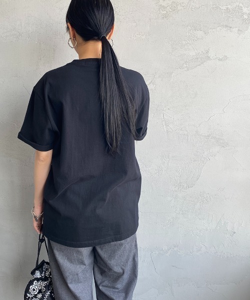 GYMPHLEX シャツ オーバーサイズ コットン ワンポイント刺繍ロゴ 在庫 処分 セール 通販Fashion - GYMPHLEX シャツ オーバー