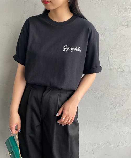 GYMPHLEX/ジムフレックス] コットンジャージー ワンポイントロゴ