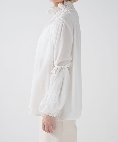 qumerry.（キュメリ）の「袖ボリュームシャツ（シャツ/ブラウス・レディース・ブラック/ホワイト・FREE）」の19枚目の写真