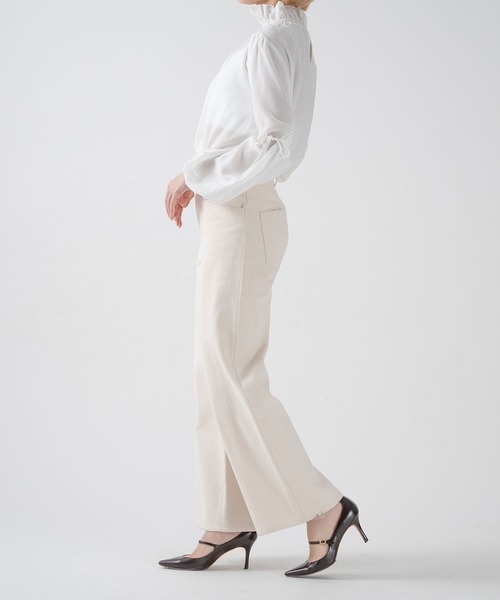 qumerry.（キュメリ）の「袖ボリュームシャツ（シャツ/ブラウス・レディース・ブラック/ホワイト・FREE）」の6枚目の写真