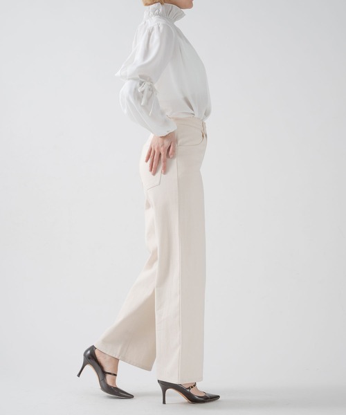 qumerry.（キュメリ）の「袖ボリュームシャツ（シャツ/ブラウス・レディース・ブラック/ホワイト・FREE）」の5枚目の写真