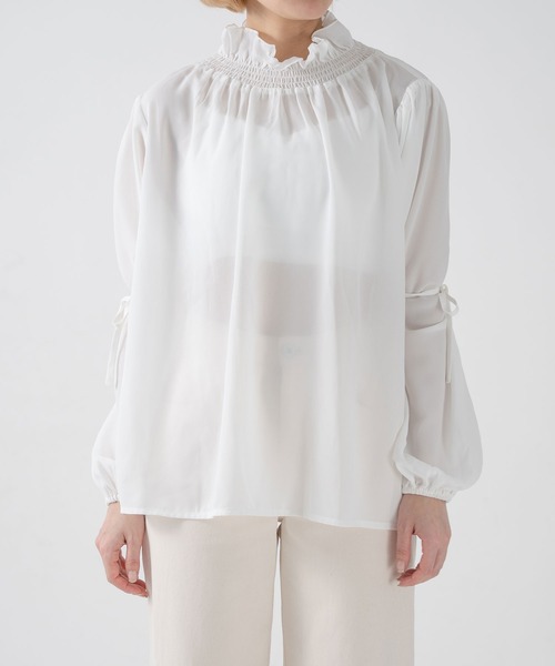 qumerry.（キュメリ）の「袖ボリュームシャツ（シャツ/ブラウス・レディース・ブラック/ホワイト・FREE）」の18枚目の写真