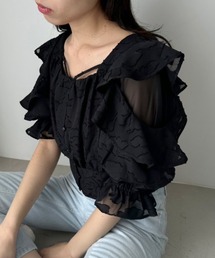 OLIVE des OLIVE | オープンフリル袖ブラウス(シャツ/ブラウス)