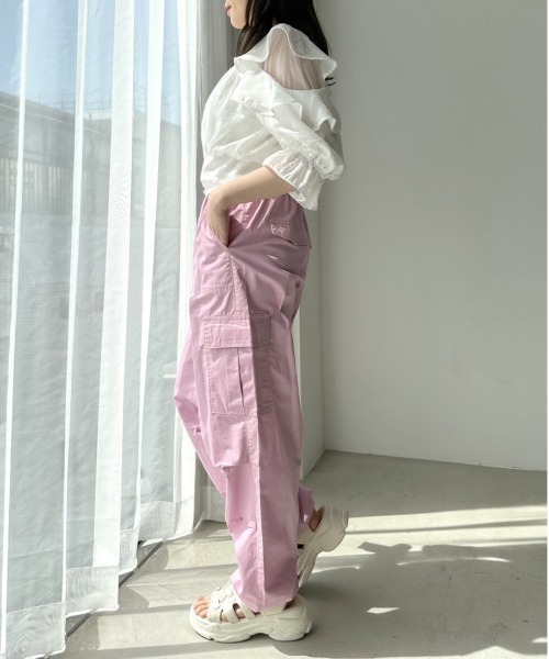 OLIVE des OLIVE（オリーブデオリーブ）の「オープンフリル袖ブラウス　1031040240（シャツ/ブラウス・レディース・ブラック/オフホワイト/ラベンダー/ブラック系その他・FREE）」の8枚目の写真