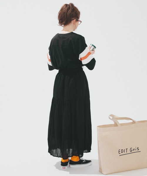 EDIT Gris(エディットグリ)の「【ユニセックスで着用可能】ナンバリングTシャツ(Tシャツ/カットソー・レディース・グリーン/ネイビー・FREE)」の17枚目の写真