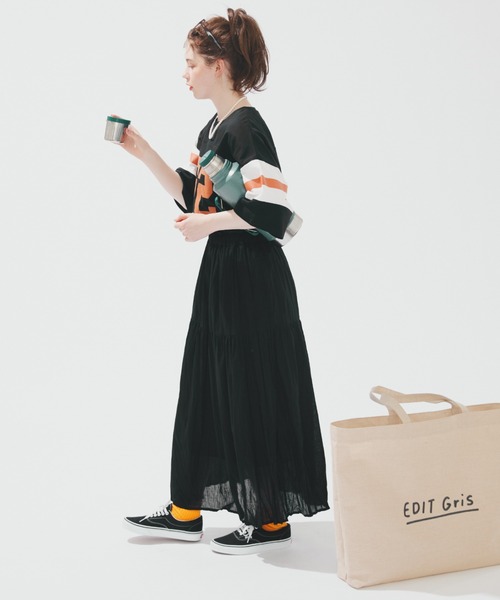 EDIT Gris(エディットグリ)の「【ユニセックスで着用可能】ナンバリングTシャツ(Tシャツ/カットソー・レディース・グリーン/ネイビー・FREE)」の19枚目の写真