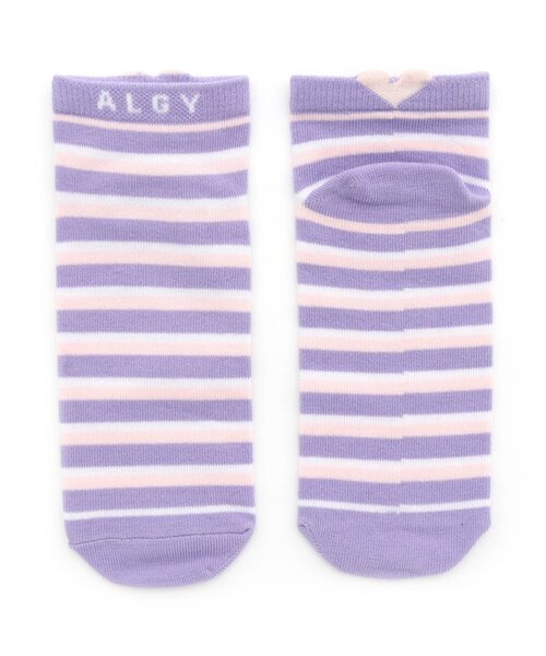 algy（アルジー）の「抗菌防臭マルチボーダーショートソックス（ソックス/靴下・キッズ・ラベンダー/グリーン/サックスブルー・21/24）」の3枚目の写真