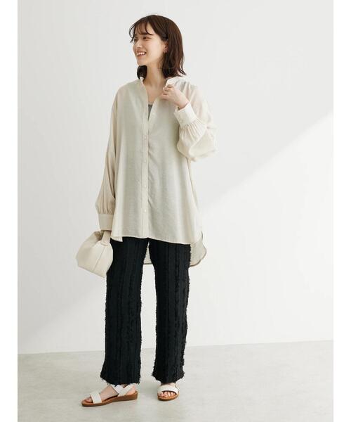 Sugar spoon（シュガースプーン）の「・SUGAR SPOON フリンジジャカードパンツ（その他パンツ・レディース・ライトグレー/アイボリー/ブラック・FREE）」の8枚目の写真