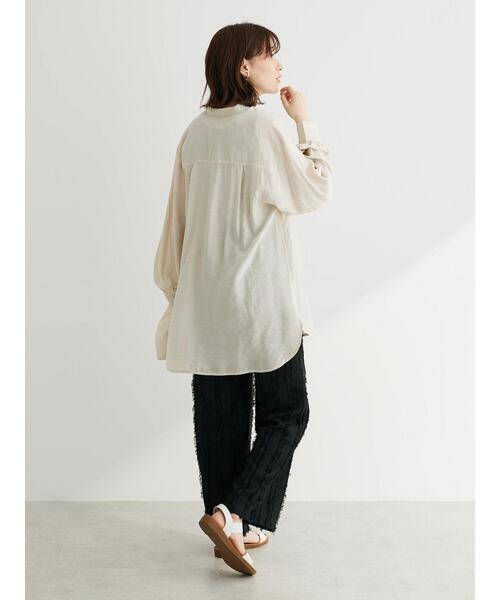 Sugar spoon（シュガースプーン）の「・SUGAR SPOON フリンジジャカードパンツ（その他パンツ・レディース・ライトグレー/アイボリー/ブラック・FREE）」の10枚目の写真