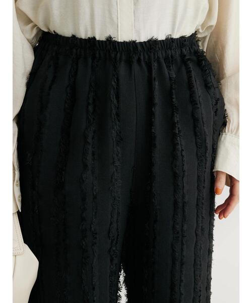 Sugar spoon（シュガースプーン）の「・SUGAR SPOON フリンジジャカードパンツ（その他パンツ・レディース・ライトグレー/アイボリー/ブラック・FREE）」の11枚目の写真