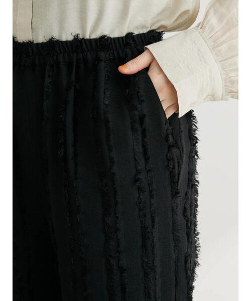 Sugar spoon（シュガースプーン）の「・SUGAR SPOON フリンジジャカードパンツ（その他パンツ・レディース・ライトグレー/アイボリー/ブラック・FREE）」の12枚目の写真