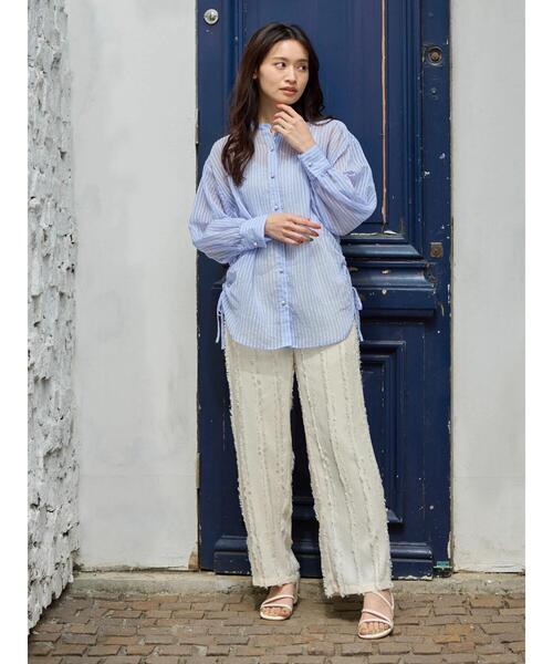 Sugar spoon（シュガースプーン）の「・SUGAR SPOON フリンジジャカードパンツ（その他パンツ・レディース・ライトグレー/アイボリー/ブラック・FREE）」の16枚目の写真