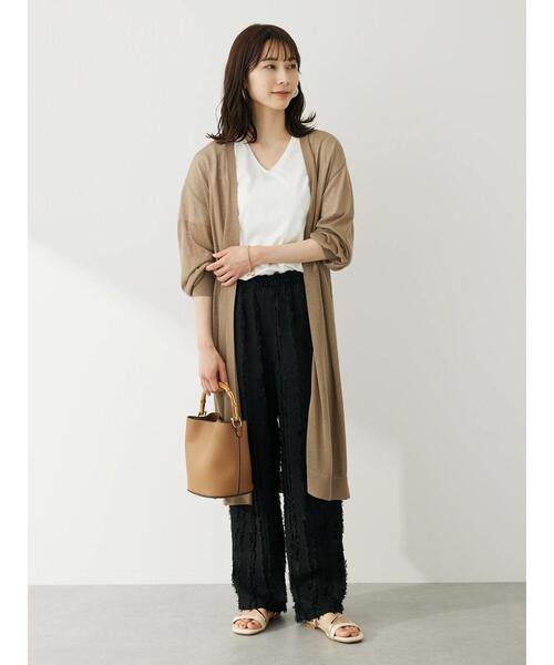 Sugar spoon（シュガースプーン）の「・SUGAR SPOON フリンジジャカードパンツ（その他パンツ・レディース・ライトグレー/アイボリー/ブラック・FREE）」の17枚目の写真