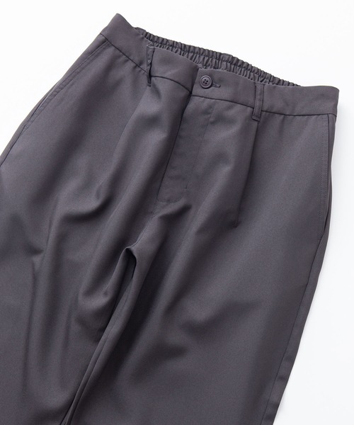 Blue Standard （ブルースタンダード）の「【BLUE STANDARD/ブルースタンダード】接触冷感 　ポリトロワンタック　ウエストゴム　クロップドパンツ（その他パンツ・メンズ・チャコールグレー/ブラック/ブルー/ベージュ・MEDIUM/LARGE/X-LARGE）」の6枚目の写真