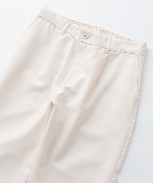 Blue Standard （ブルースタンダード）の「【BLUE STANDARD/ブルースタンダード】接触冷感 　ポリトロワンタック　ウエストゴム　クロップドパンツ（その他パンツ・メンズ・チャコールグレー/ブラック/ブルー/ベージュ・MEDIUM/LARGE/X-LARGE）」の7枚目の写真