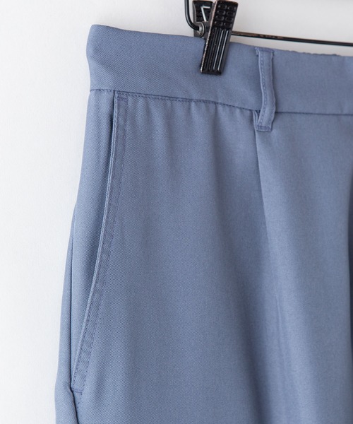 Blue Standard （ブルースタンダード）の「【BLUE STANDARD/ブルースタンダード】接触冷感 　ポリトロワンタック　ウエストゴム　クロップドパンツ（その他パンツ・メンズ・チャコールグレー/ブラック/ブルー/ベージュ・MEDIUM/LARGE/X-LARGE）」の10枚目の写真