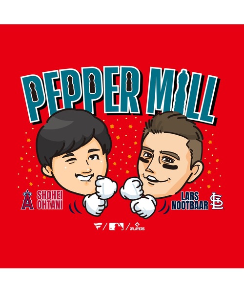 MLB Pepper mill Tee／大谷＆ヌートバーペッパーミルイラストTシャツ（Tシャツ/カットソー）｜MLB（メジャーリーグ