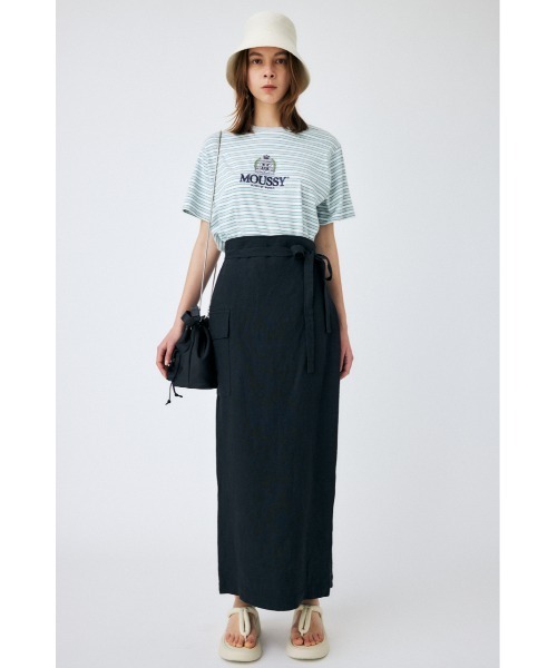 MOUSSY(マウジー)の「CLASSIC EMBROIDERY MOUSSY Tシャツ(Tシャツ/カットソー・レディース・ホワイト/ライトブラック/ライトパープル/杢グレー・FREE)」の10枚目の写真