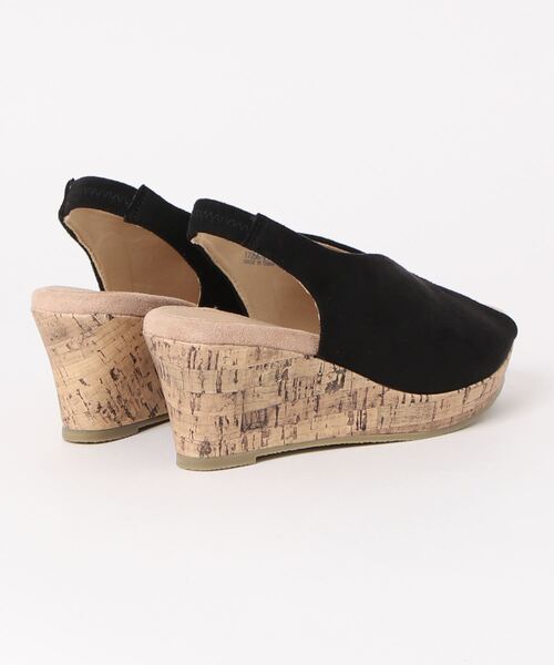 Piedi Nudi（ピエディヌーディ）の「美脚Vカットデザイン ウェッジソールサンダル（サンダル・レディース・グレイッシュベージュ/ラベンダー/キャメル/イエロー/ブラック/ネイビー/ダークベージュ/カーキ・S/M/L/LL）」の9枚目の写真