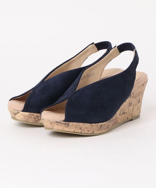 Piedi Nudi（ピエディヌーディ）の「美脚Vカットデザイン ウェッジソールサンダル（サンダル・レディース・グレイッシュベージュ/ラベンダー/キャメル/イエロー/ブラック/ネイビー/ダークベージュ/カーキ・S/M/L/LL）」の13枚目の写真