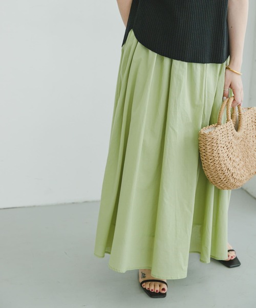 ITEMS URBANRESEARCH（アイテムズ アーバンリサーチ）の「ボイルロングスカート（スカート・レディース・オレンジ/ミント/チャコールグレー・FREE）」の14枚目の写真