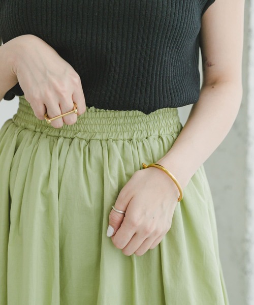 ITEMS URBANRESEARCH（アイテムズ アーバンリサーチ）の「ボイルロングスカート（スカート・レディース・オレンジ/ミント/チャコールグレー・FREE）」の16枚目の写真