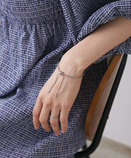 Kastane（カスタネ）の「【fiw.】ループタイブレスレット（ブレスレット・レディース・シルバー/ゴールド・FREE）」の2枚目の写真