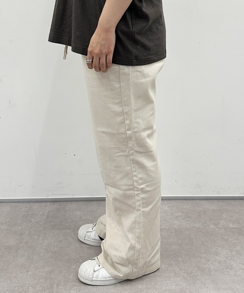 kutir（クティール）の「【セットアップ着用可能】リネンライクワイドパンツ（その他パンツ・レディース・ライトグリーン/アイボリー/ブラウン・LARGE/SMALL/MEDIUM）」の19枚目の写真